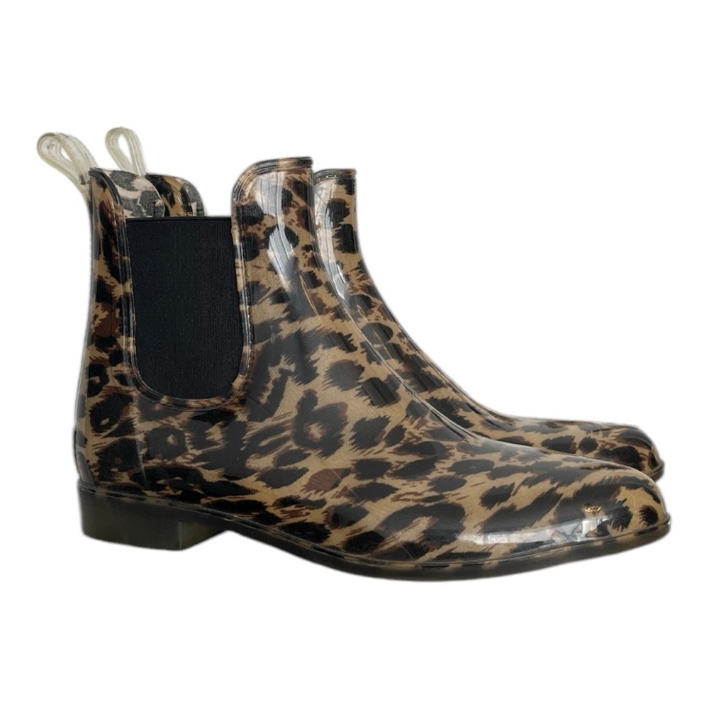 J. Crew Leopard Print Winter & Rain Boots
